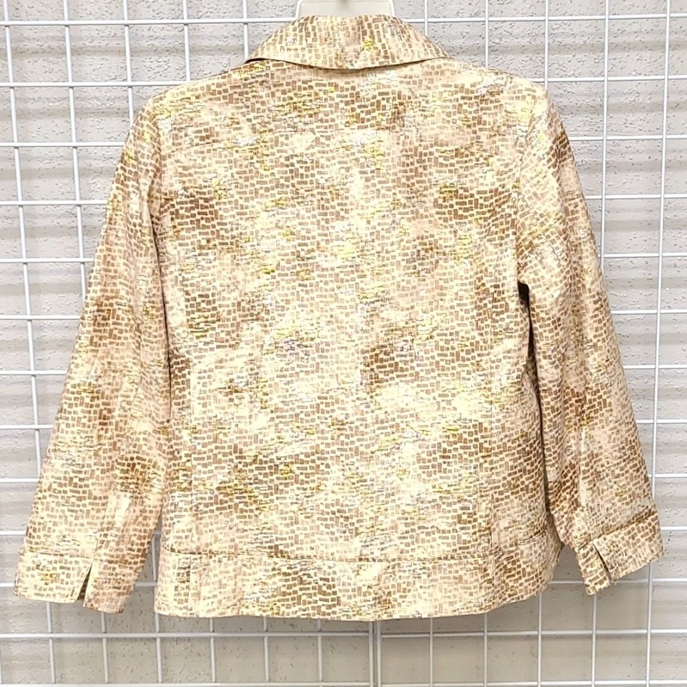 Chico's Size 16 Toggle Button Blazer